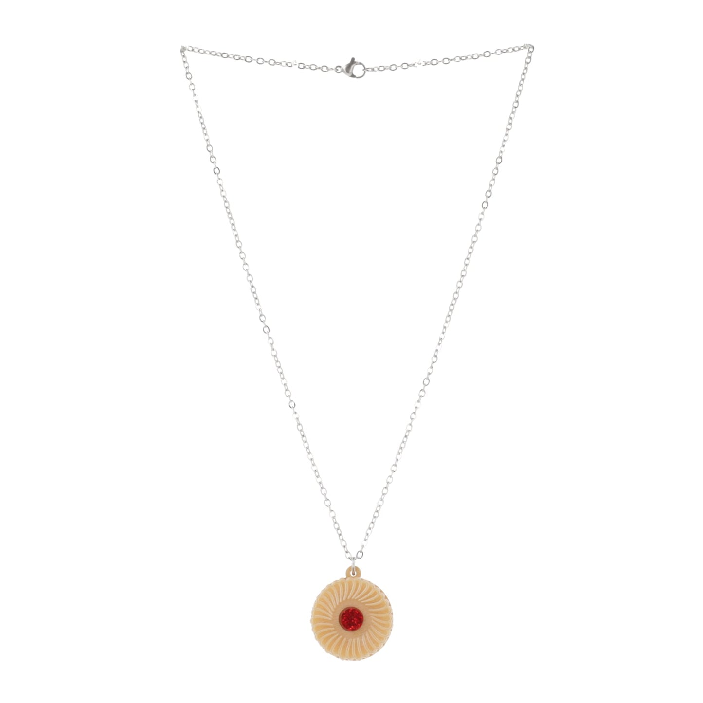 Jam & Cream Biscuit Necklace