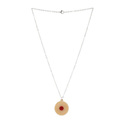 Jam & Cream Biscuit Necklace