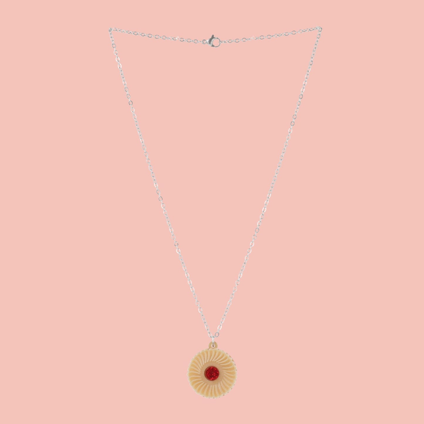 Jam & Cream Biscuit Necklace