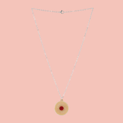 Jam & Cream Biscuit Necklace
