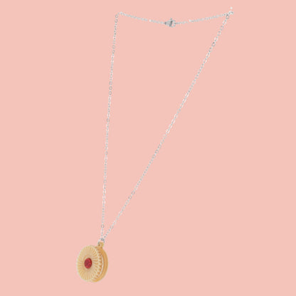 Jam & Cream Biscuit Necklace