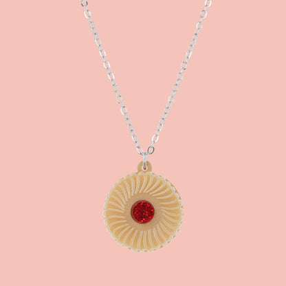 Jam & Cream Biscuit Necklace