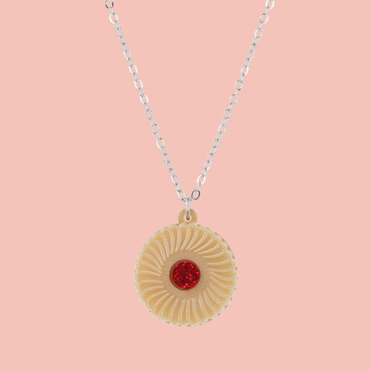 Jam & Cream Biscuit Necklace