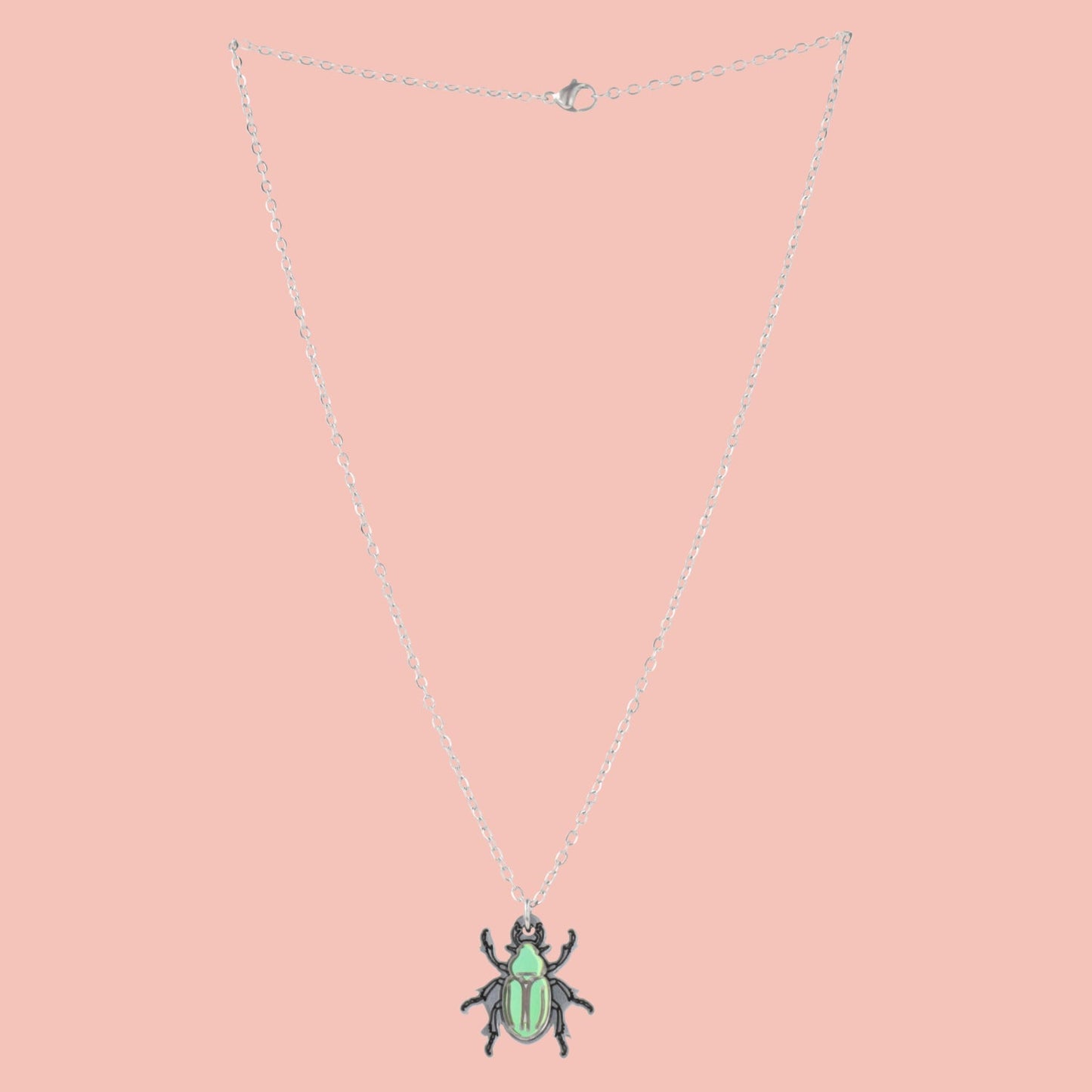Jewel Summer Beetle Necklace