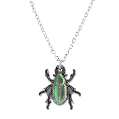 Jewel Summer Beetle Necklace