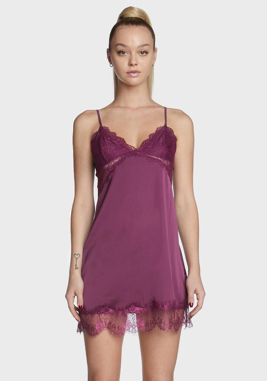 Absolute Dream Girl Lace Trim Chemise