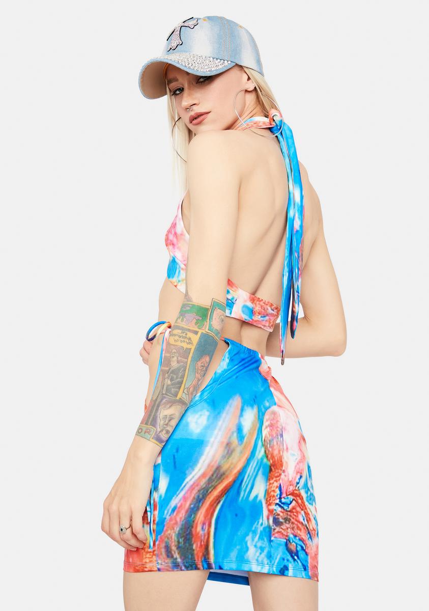 All The Feels Tie Dye Skirt Set