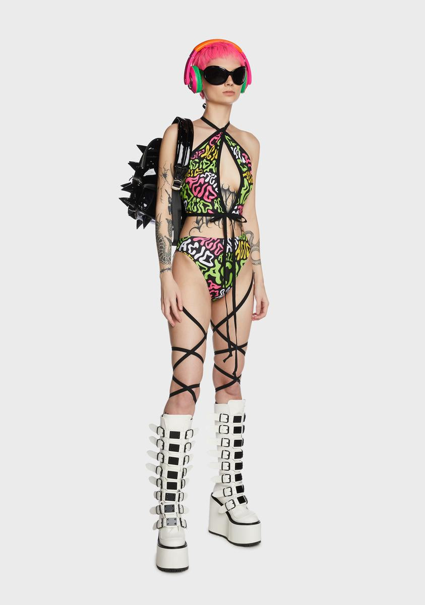 Acid Lila Crop Top