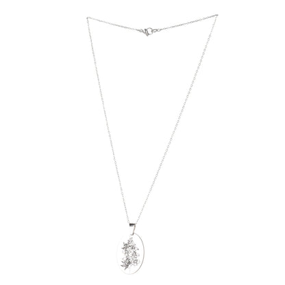 July Birth Flower Necklace - Larkspur