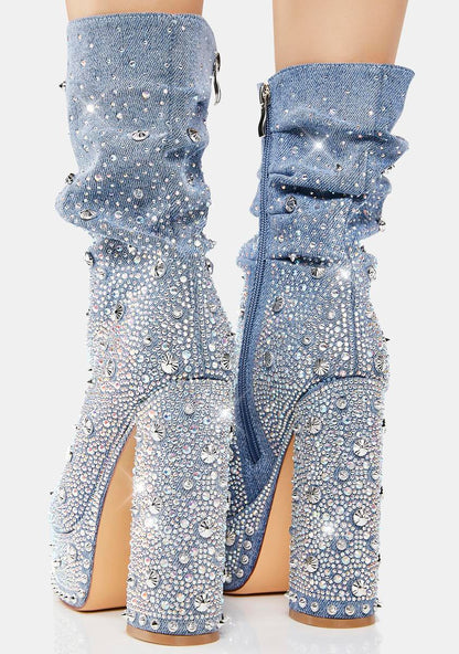 Adela Denim Heels