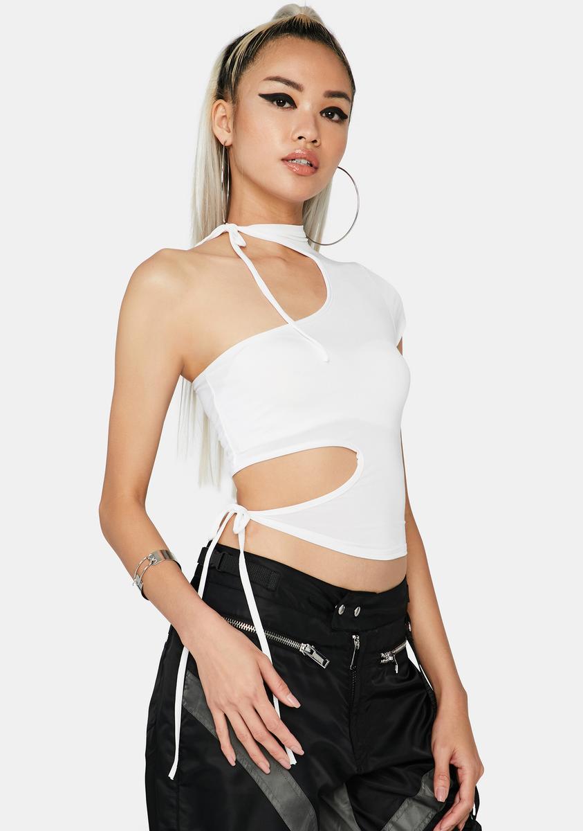 Abstract Feelings Cut-Out Top