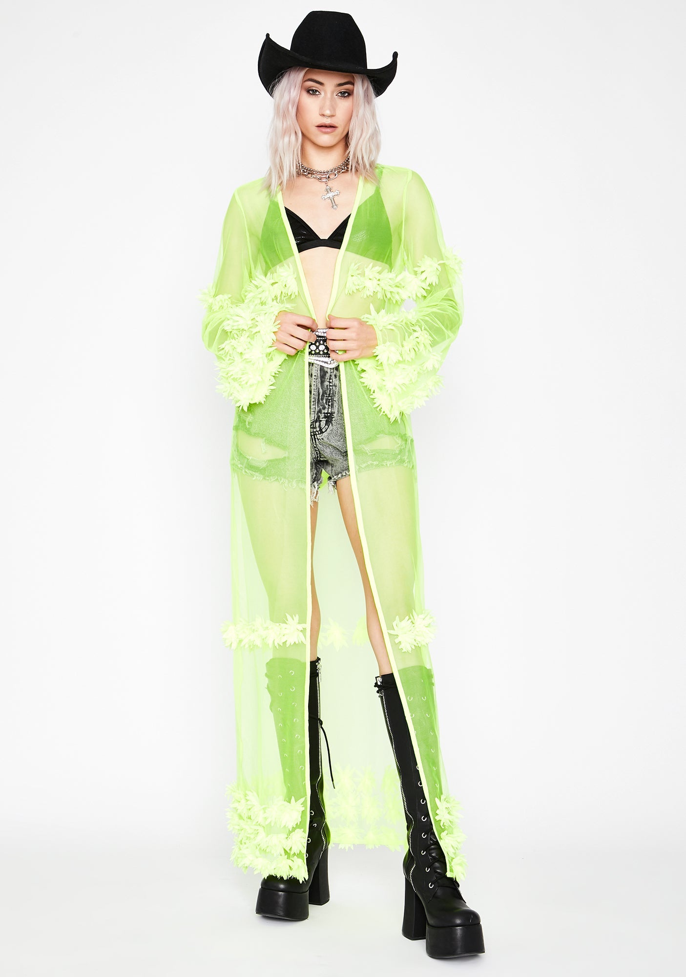 Alien Festival Faerie Sheer Kimono