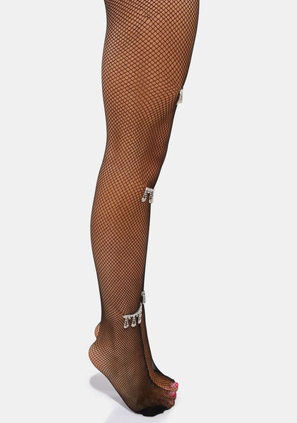 Always A Charmer Rhinestone Tights