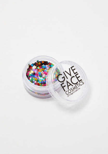 Alpha Star Poly Shapes Rainbow Glitter