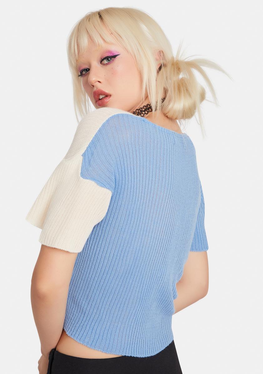 90's Split Color Cardigan