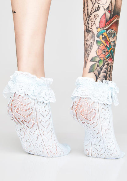 Addicted To Love Ruffle Socks