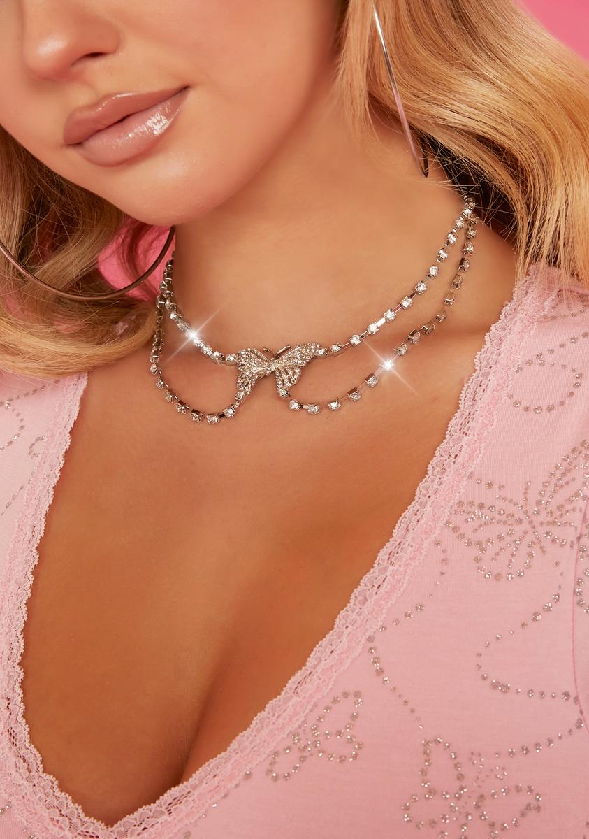 All She Wants Rhinestone Choker