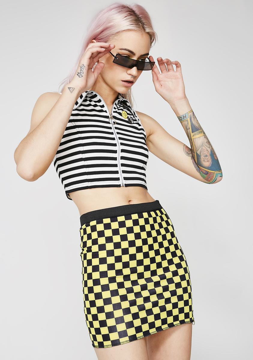 Above The Law Stripe Crop Top
