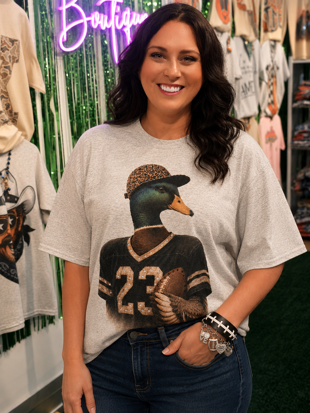 Duck Yeah, It's Football Season Rhinestone Tee