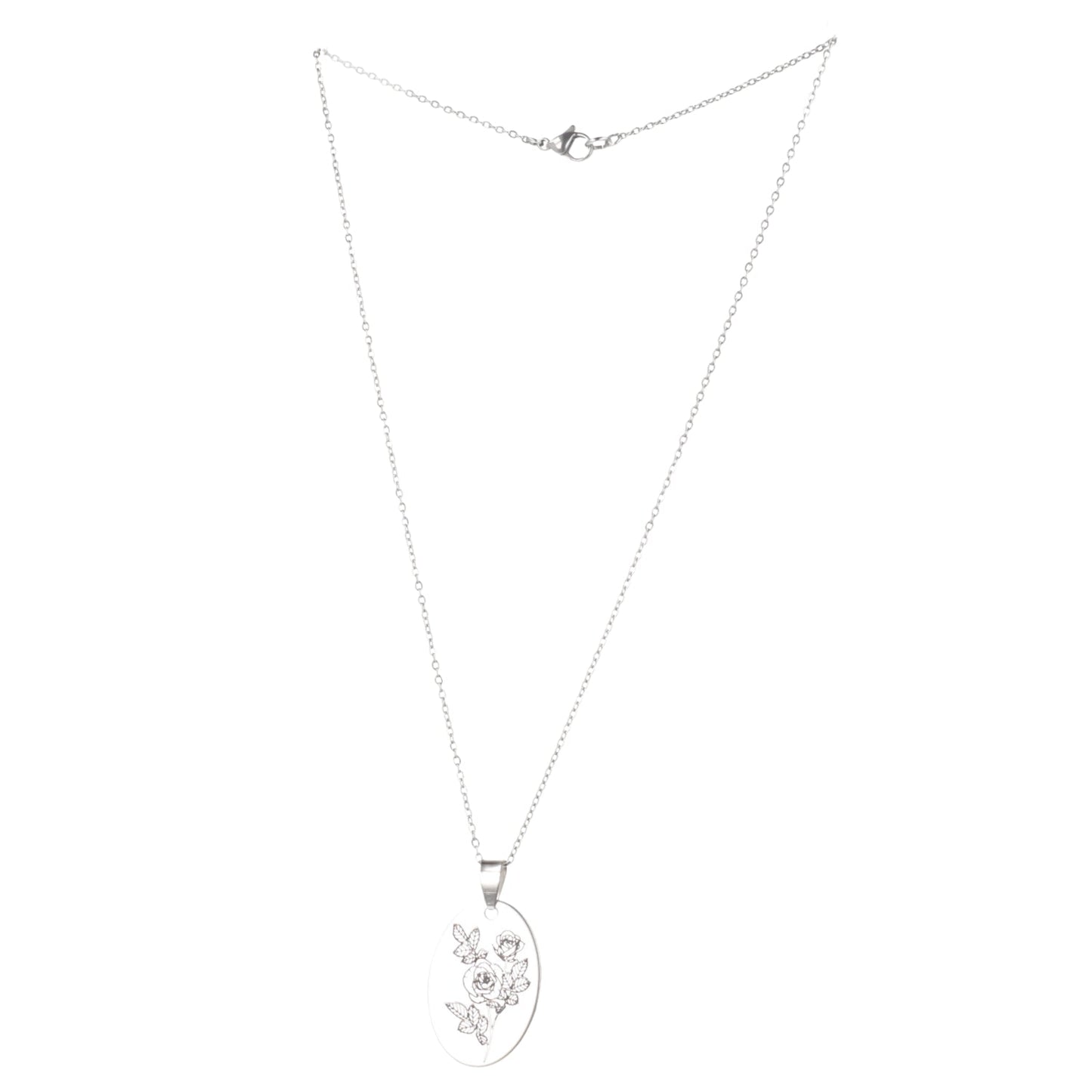 June Birth Flower Necklace - Rose