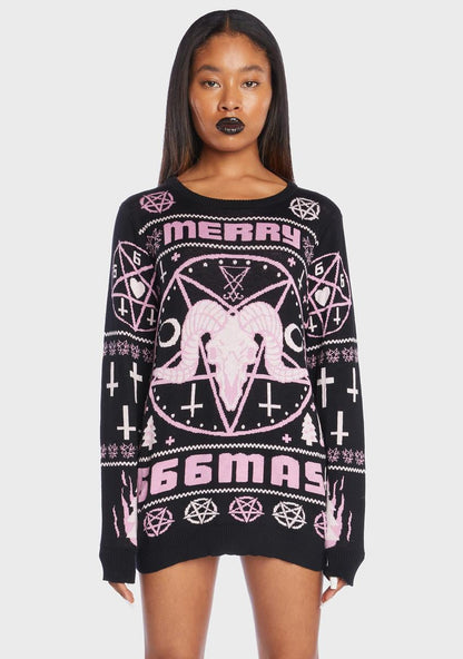 666mas Holiday Sweater