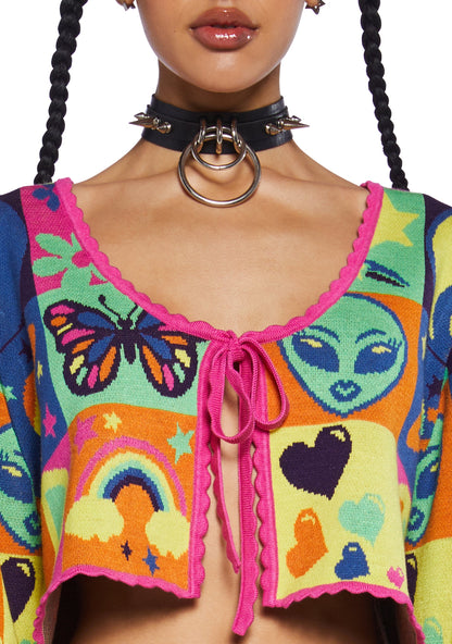 Acid Trippin Knit Cardigan