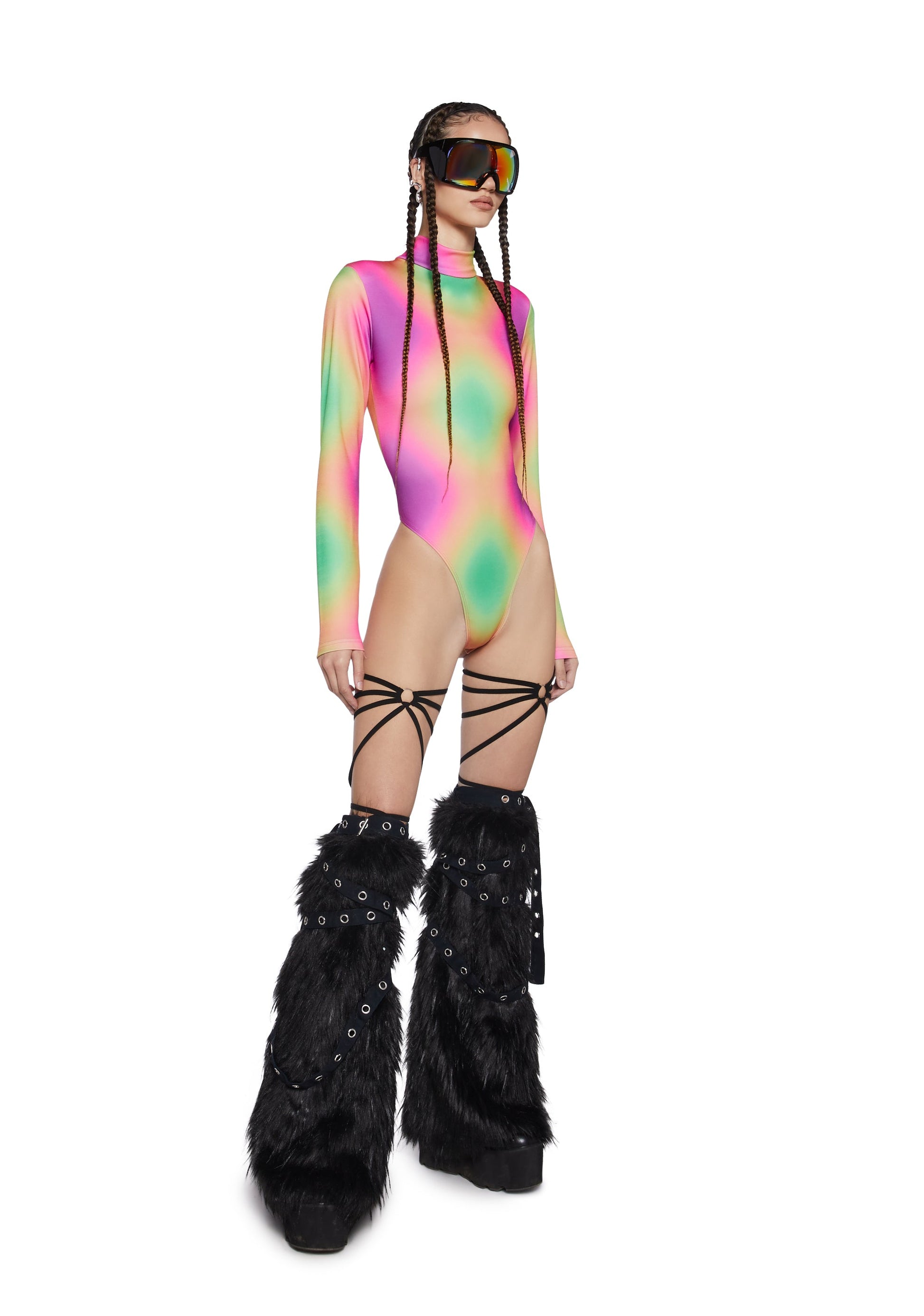 Acid Tripping Long Sleeve Bodysuit