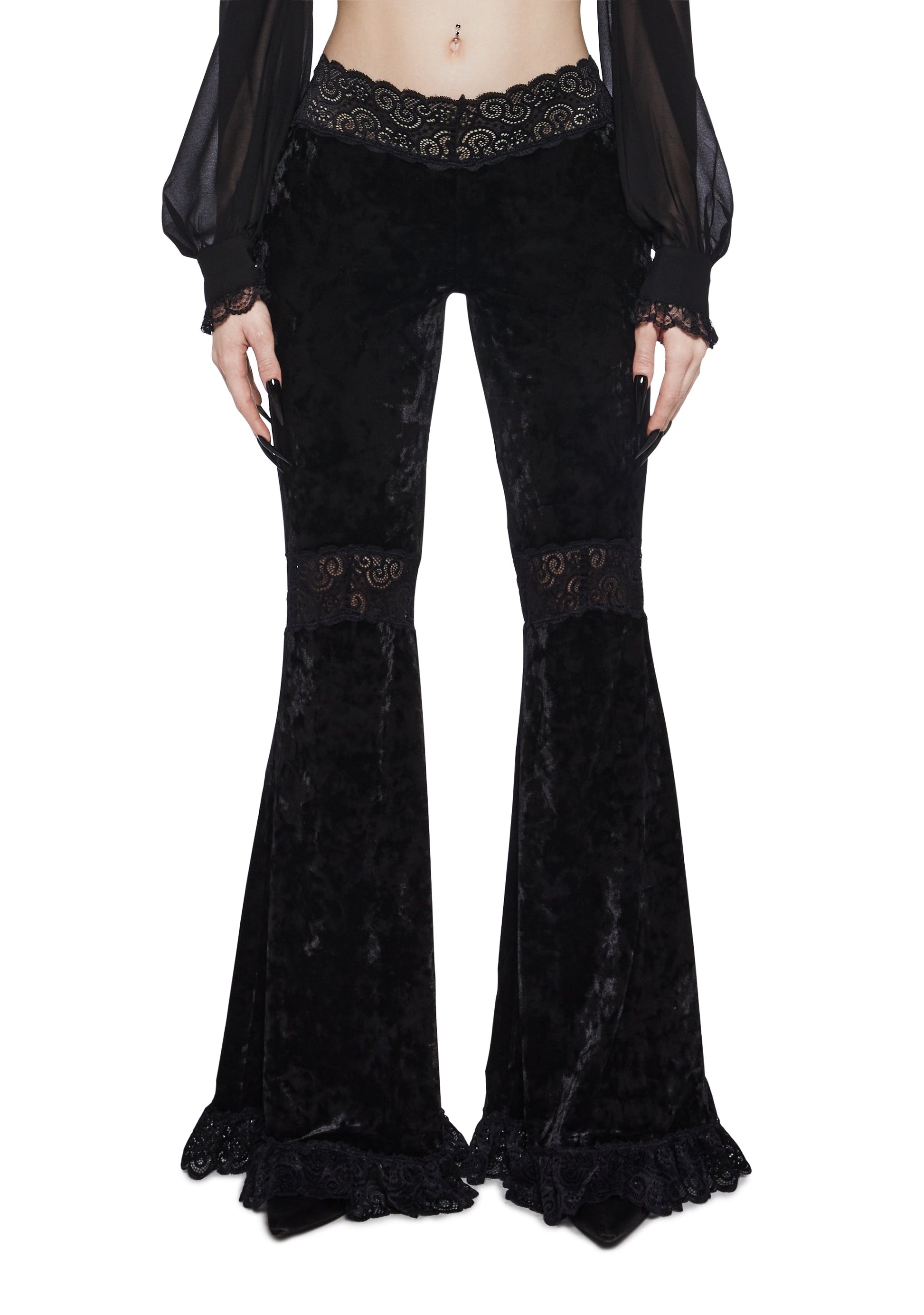Abandon All Hope Bell Bottom Pants