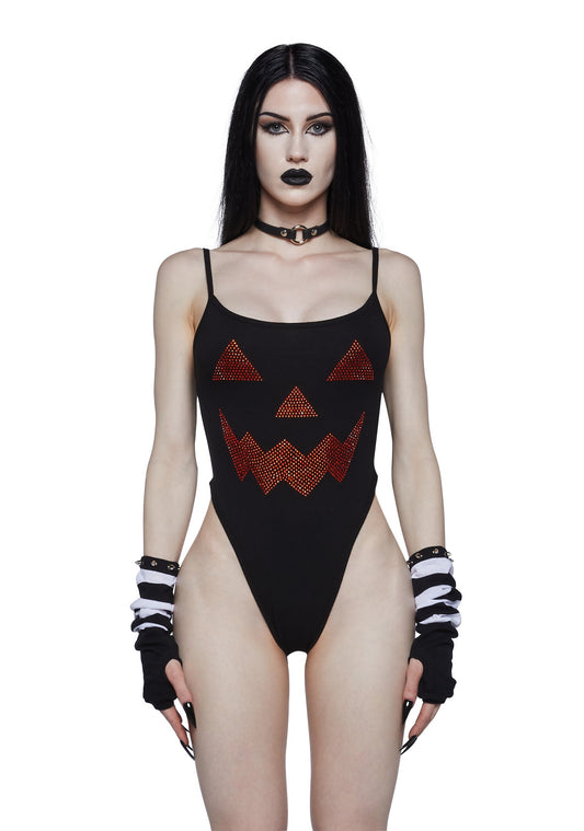 All That Glitters Pumpkin Bodysuit