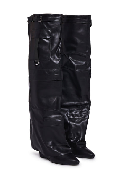 Alexia Belt Knee High Boots