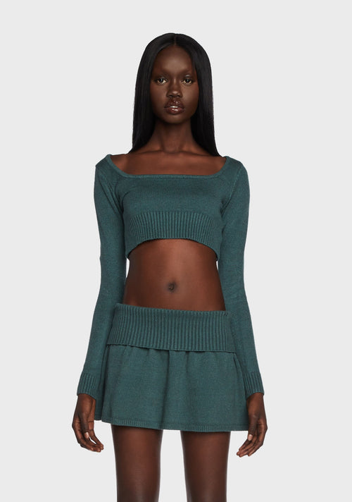 Allure Knitted Crop Top
