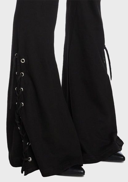 2-In-1 Boot-Cut Leggings With Micro Slant Skirt