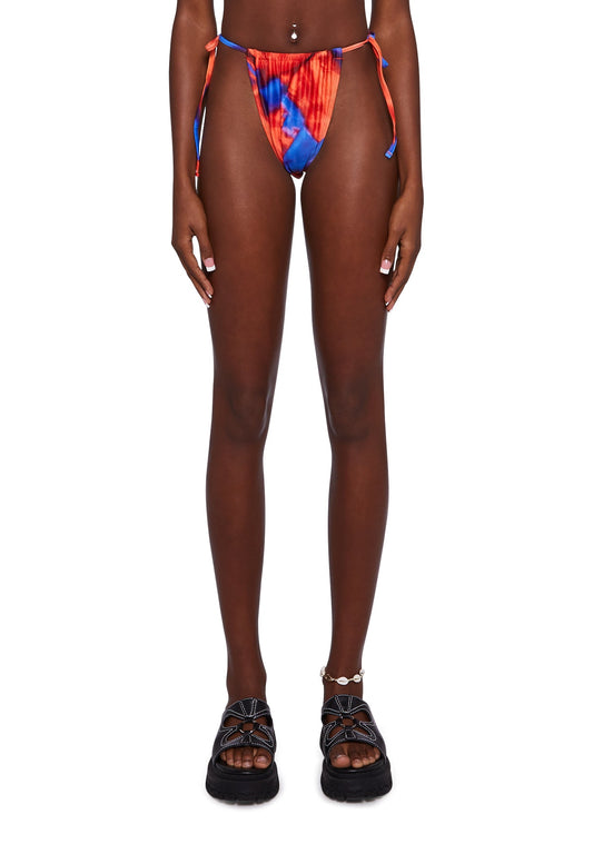 Abstract Print Bikini Bottom