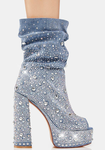 Adela Denim Heels