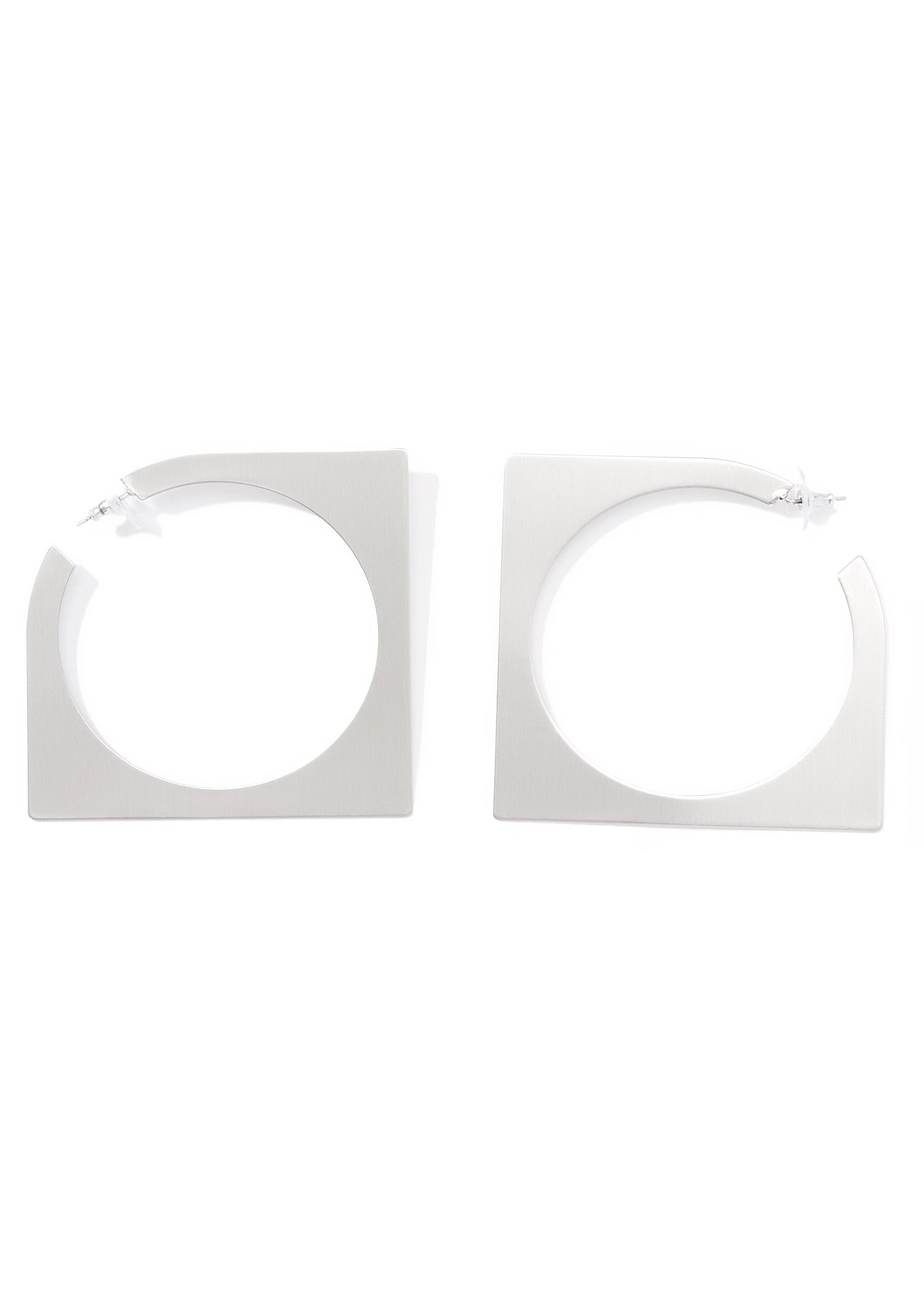 Abstract Square Hoop Earrings