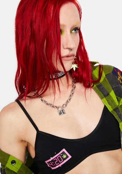 420 Clock Bralette