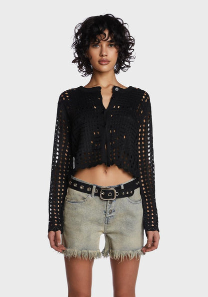 All That Aware Cropped Cardigan