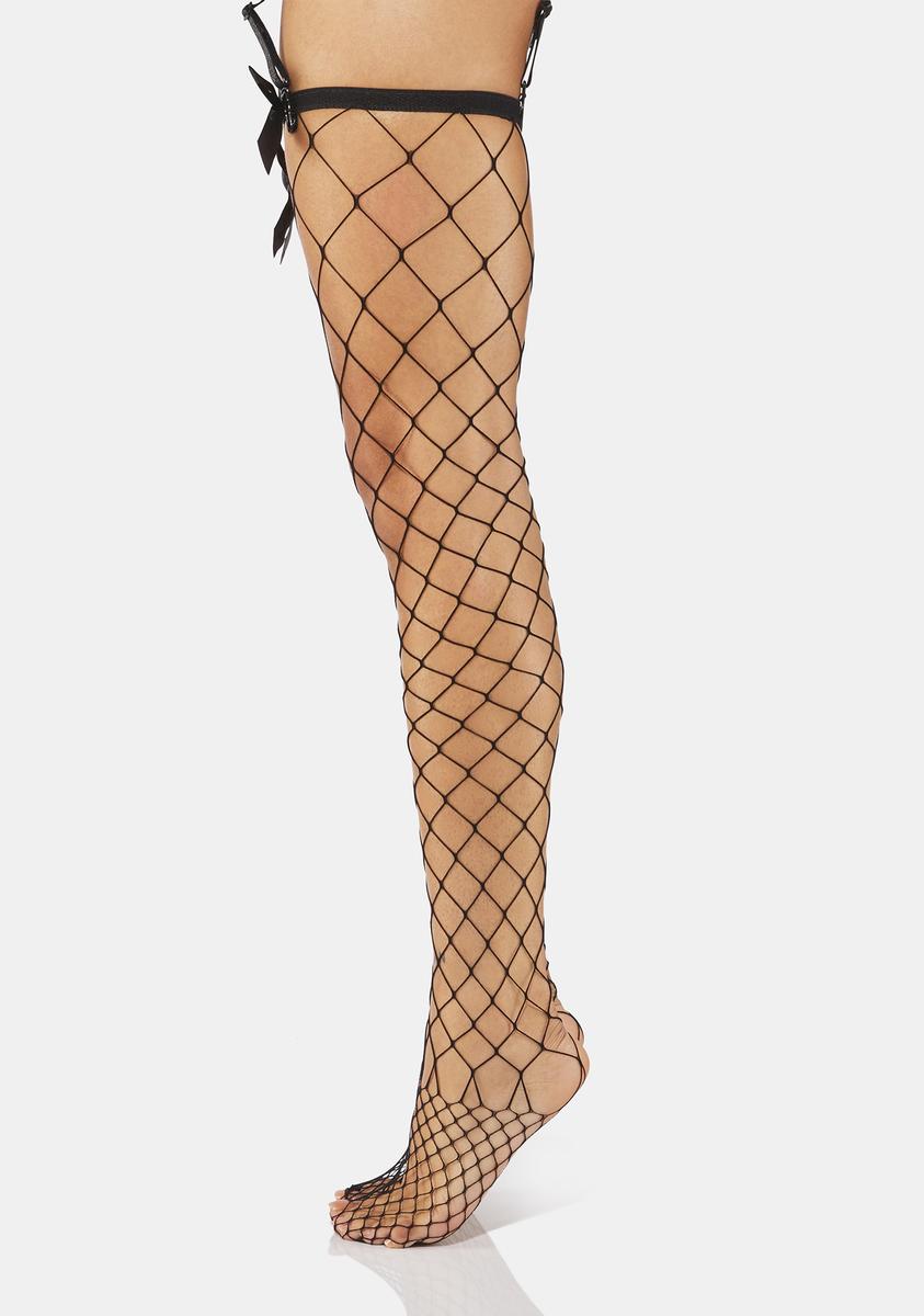 A Bow On It Garter Tights