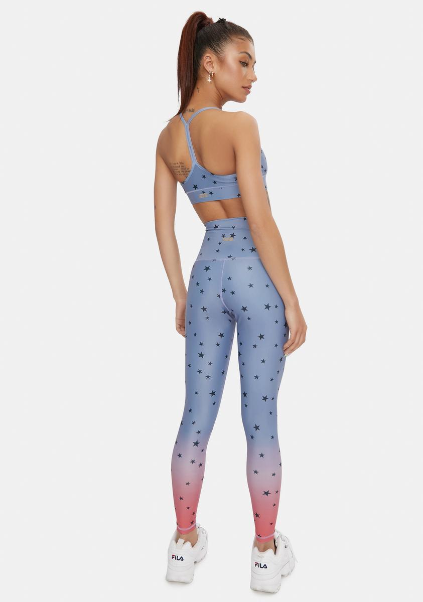 All Over Scattered Stars High Waist Leggings