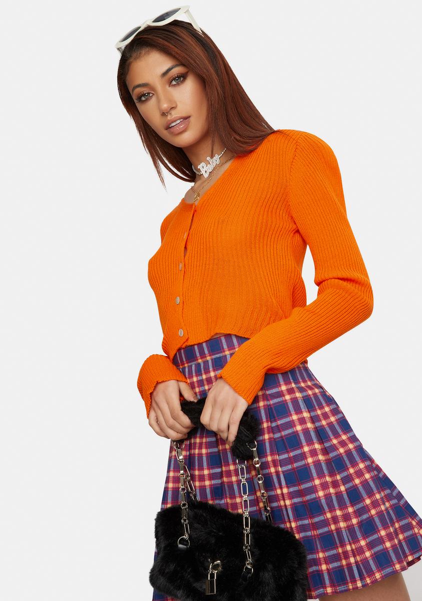 90s Cropped Cardigan