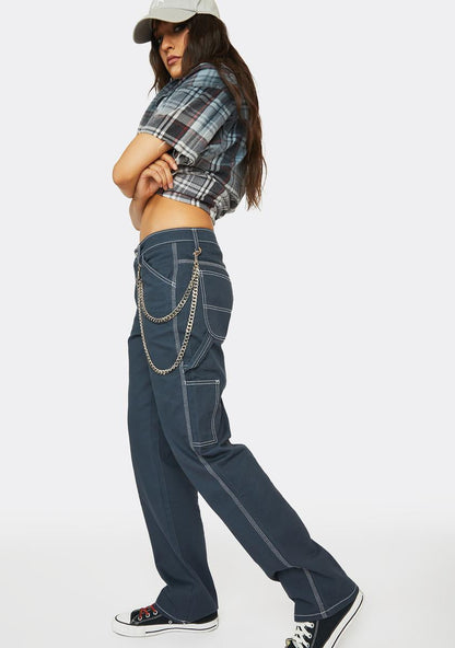 Air Force Blue Carpenter Pants