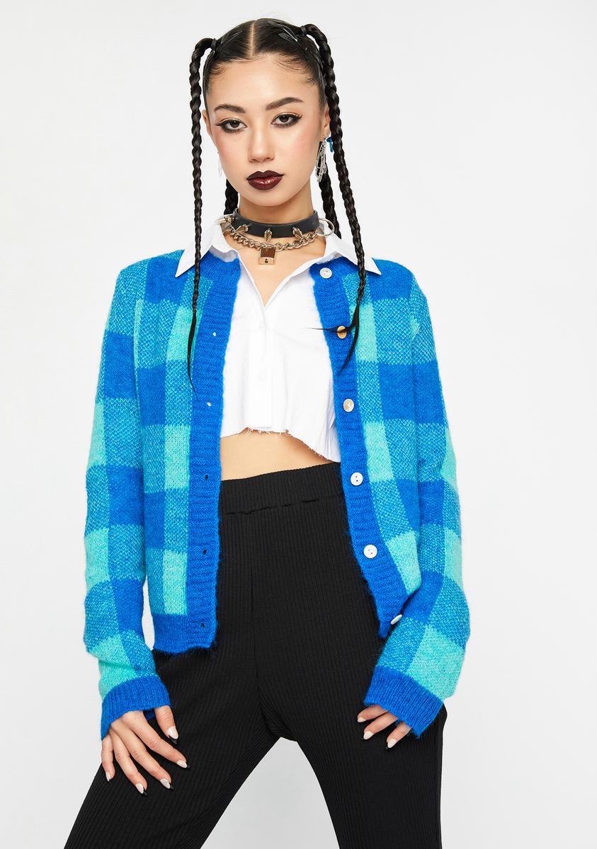 All The Way Up Gingham Cardigan
