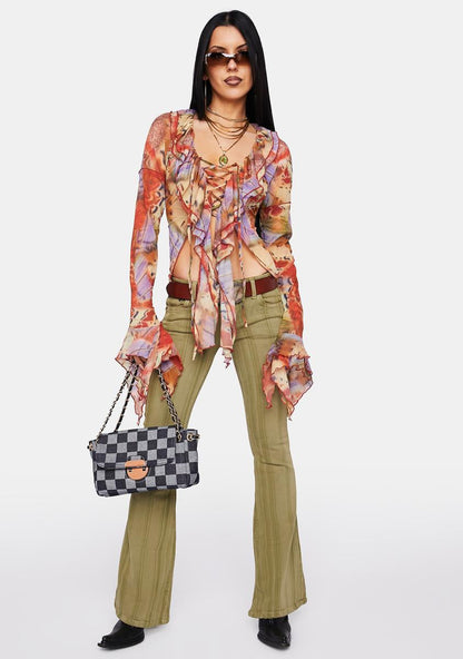 Allele Lace-Up Top