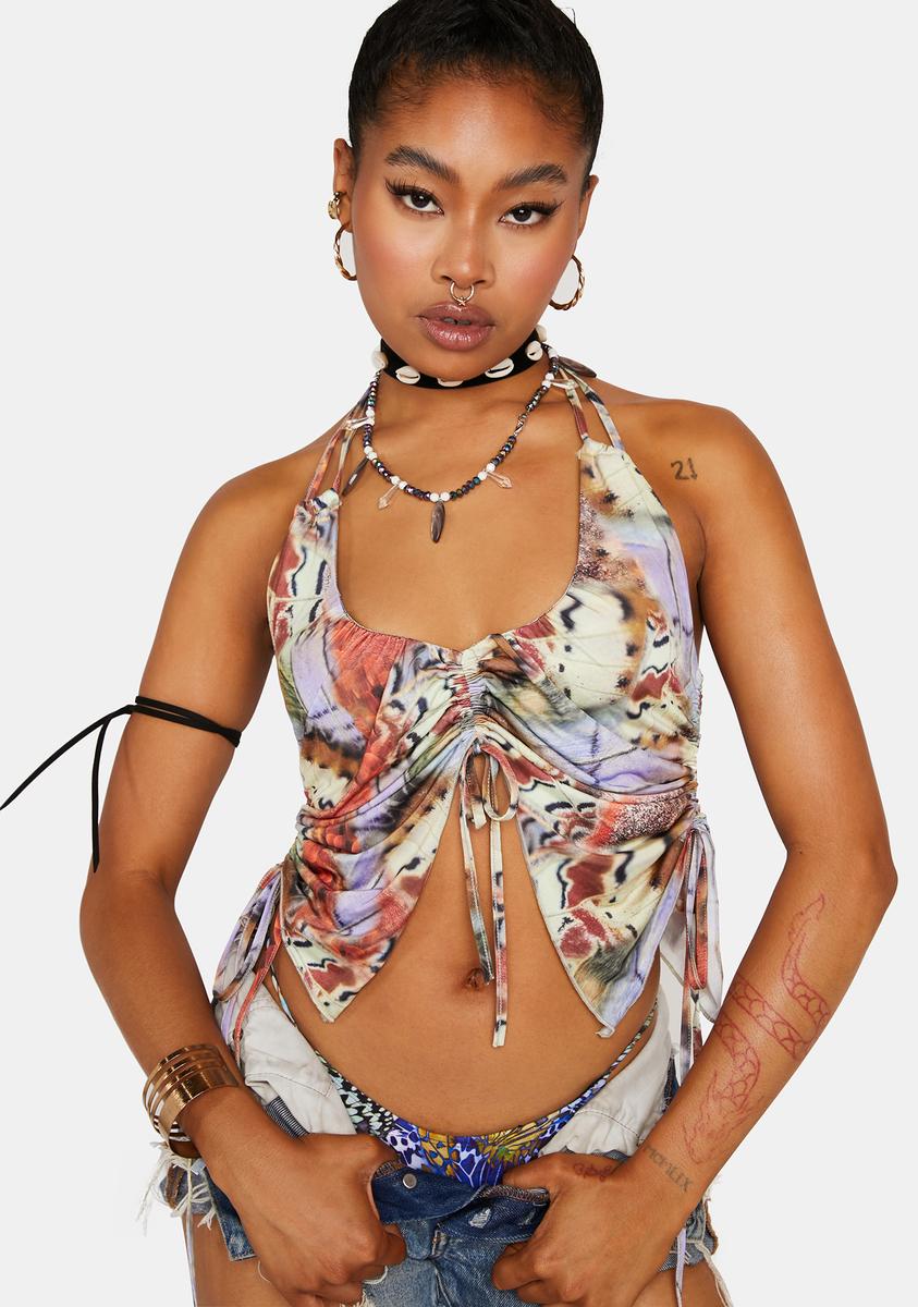 Allele Butterfly Halter Top